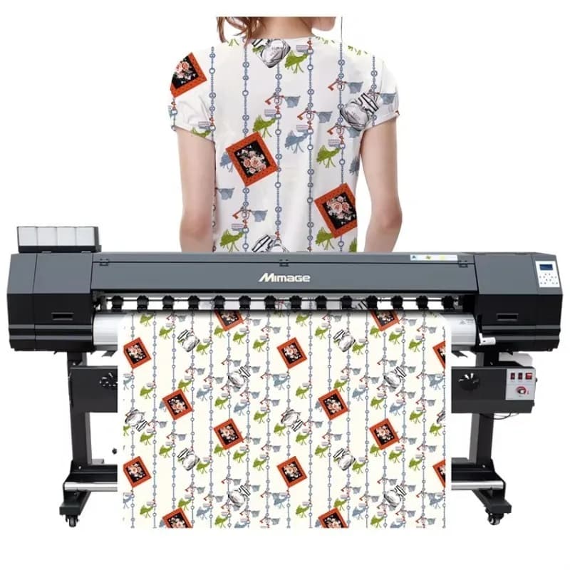 【Bestselling】【BestSelling】Mimage 6ft 1.8m Sublimation Printer for T-shirt Printing Heat Transfer Machine Xp600 Head/3200-A1 Head