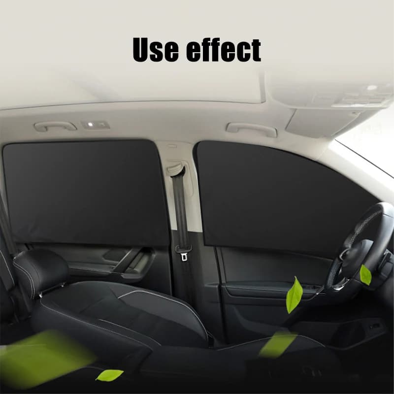 Car Side Window Sunshade Curtain Magnetic UV Protection Privacy Blackout Retractable Sun Visor for Summer Heat Insulation