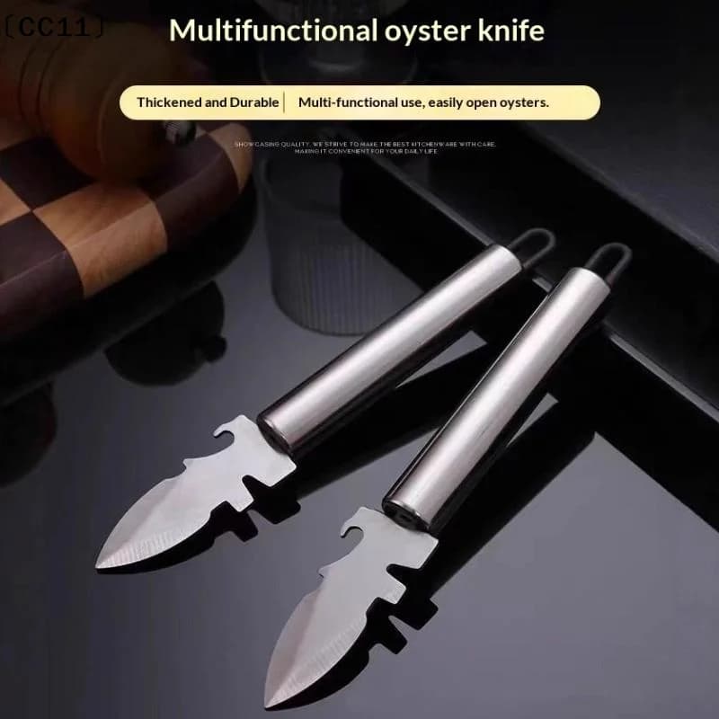 Stainless Steel Cutter Peeler Oyster Knife Multifunctional Kitchen Tools For Home Office〔CC11〕