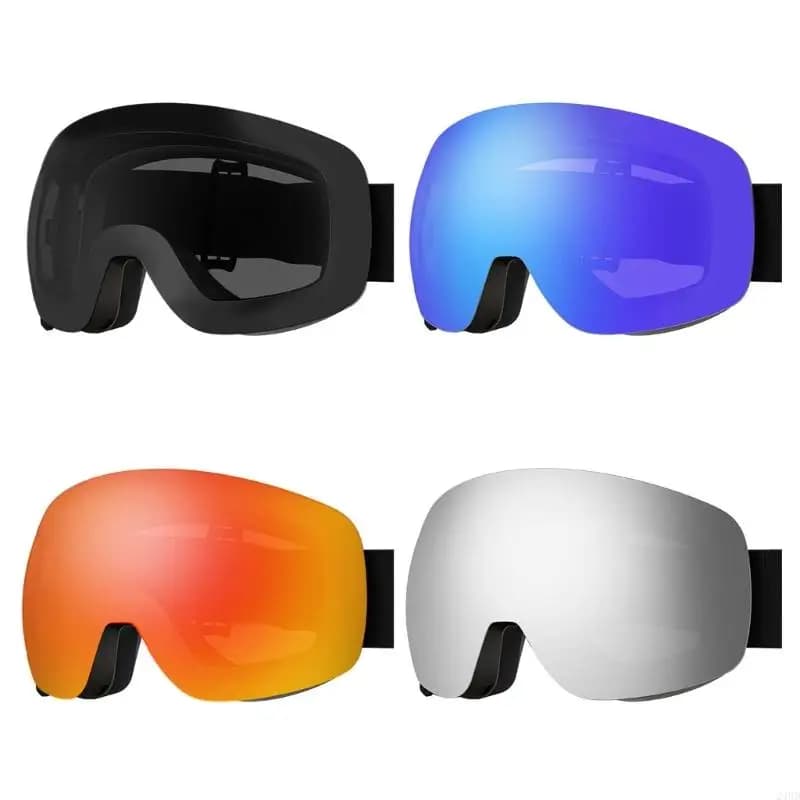 Occhiali da sci Lenti magnetiche staccabili Design antiappannamento a doppio strato Accessori per sport invernali adatti per