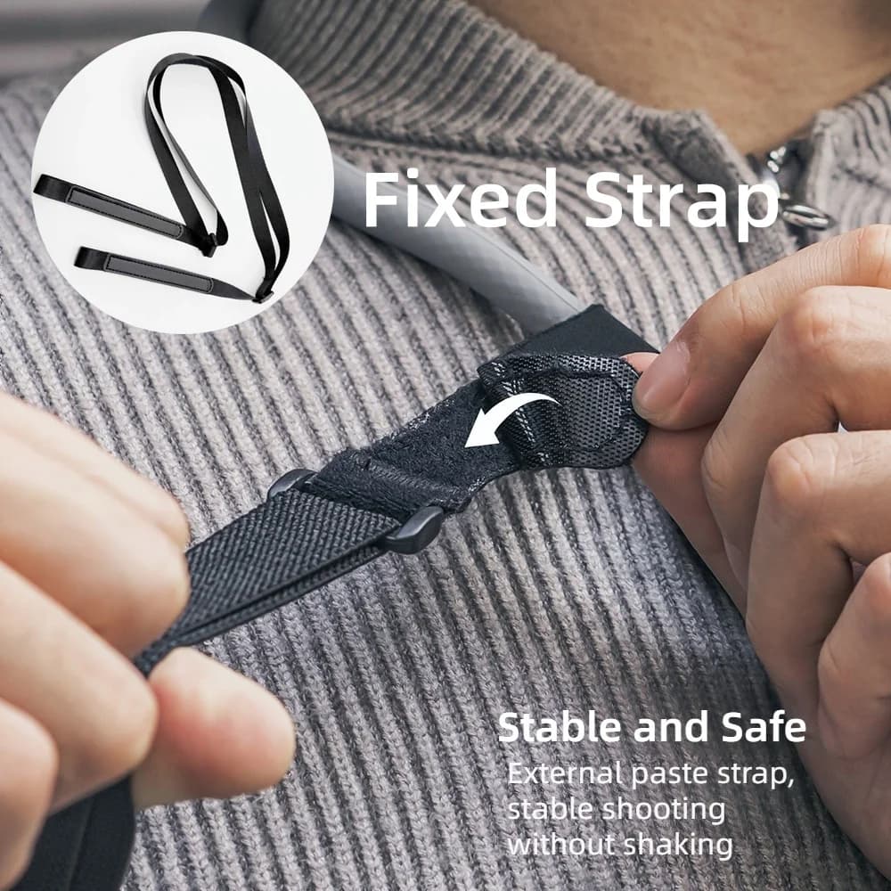 Sports Camera Neck Brace Fixed Strap Anti-vibration Corde Latch fastener for Gopro 13 12 11 Dji Insta360 Action Accessories