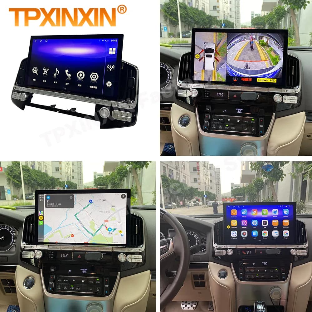 Multimedia Android Player Auto Car Radio Stereo For Toyota Land Cruiser LC200 2016~2021 GPS Intelligent Navigation IPS Head Unit