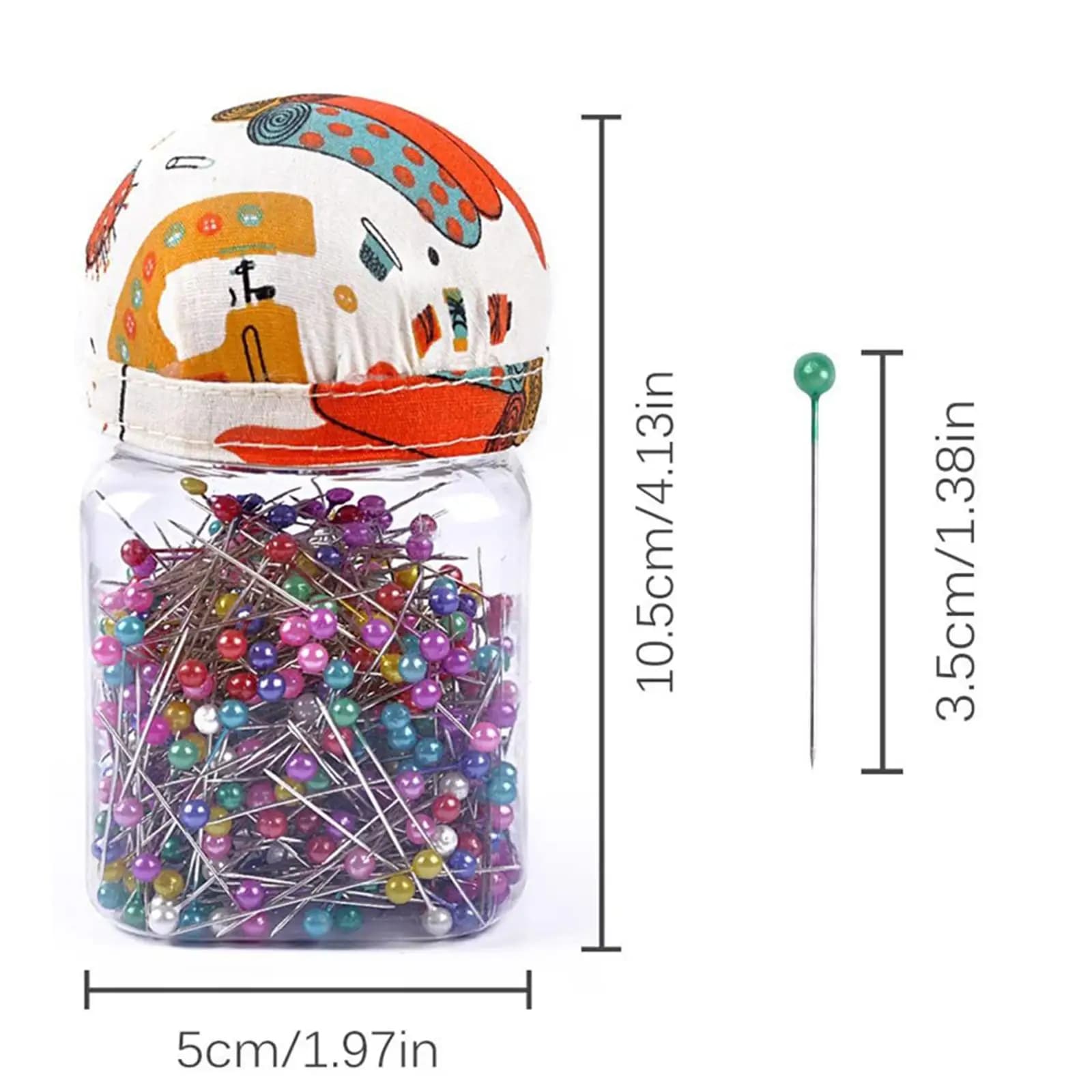 Sewing Pins for Fabric Sharp Ball Head Tailoring Accessories Straight Pin Set for Creative Sewing Workshop