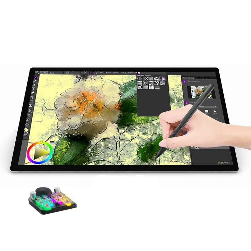 Tavoletta Grafica Portatile con Schermo per Disegno Artistico, Tablette Graphique Dessin con Penna Digitale