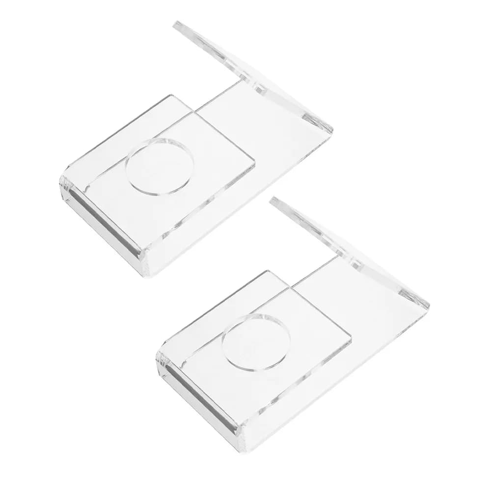 2 Pezzi Supporto Espositivo per Racchette da Ping Pong in Acrilico Trasparente, Base per Racchette per Uso Domestico, Negozio, Esposizione, Organizzazione