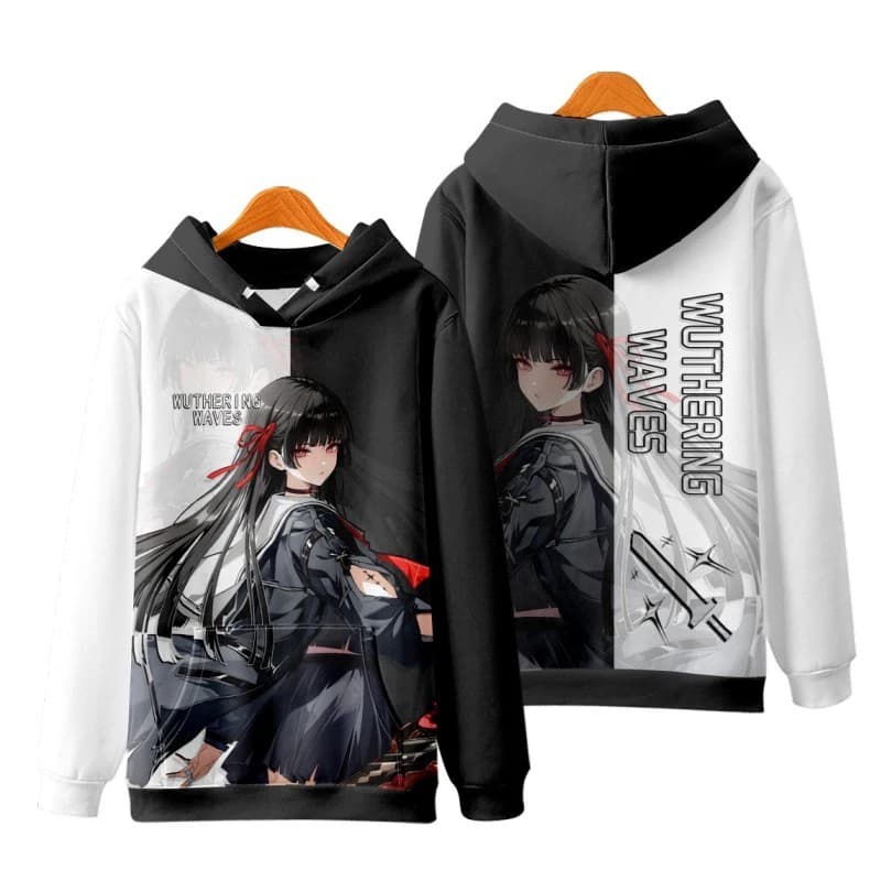Game Wuthering Waves Cosplay Hoodie 3D Camellya Print Men Women Anime Sweatshirt Autumn/Winter Hoodies Casual Y2k Tracksuit Coat