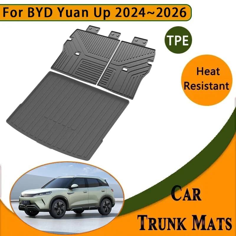 Car trunk mats for BYD Yuan Up 2024 2025 2026 anti-scratch back seat mats luggage mats for shoes accessories Car
