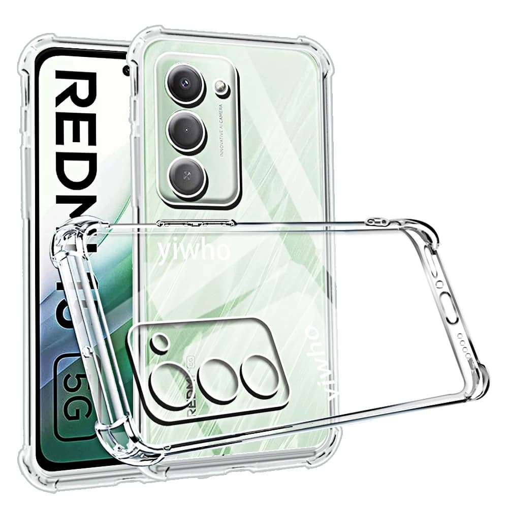Custodia per telefono trasparente per Redmi 15 4G 5G TPU trasparente morbido per Xiaomi Redmi Hongmi Protezione per schermo protettivo per fotocamera Cover posteriore