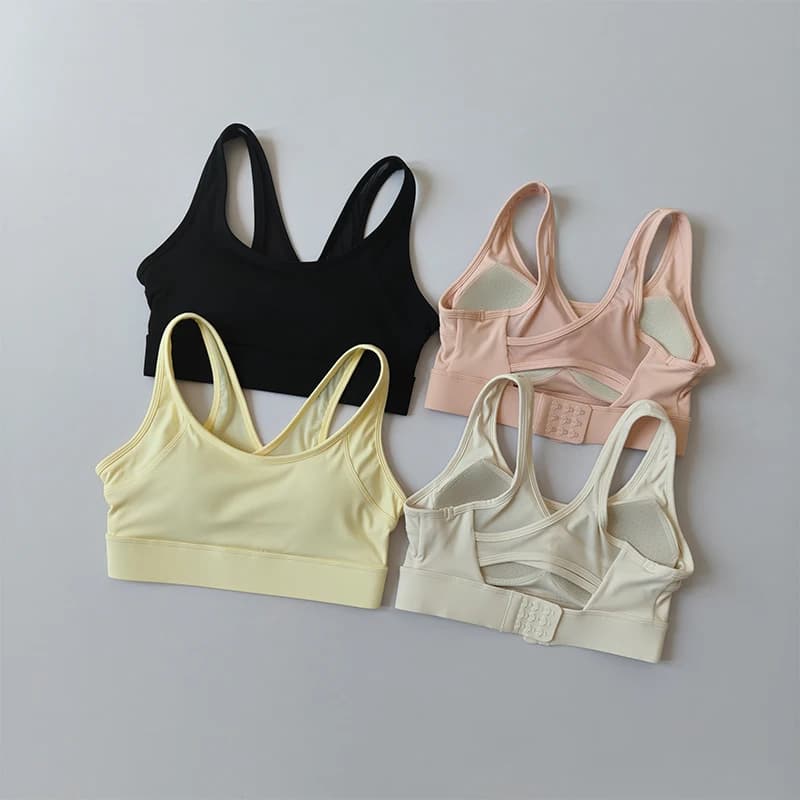 High Impact All-in-One Racerback Women's Sports Bra Top with Max Support for Pilates Gym
