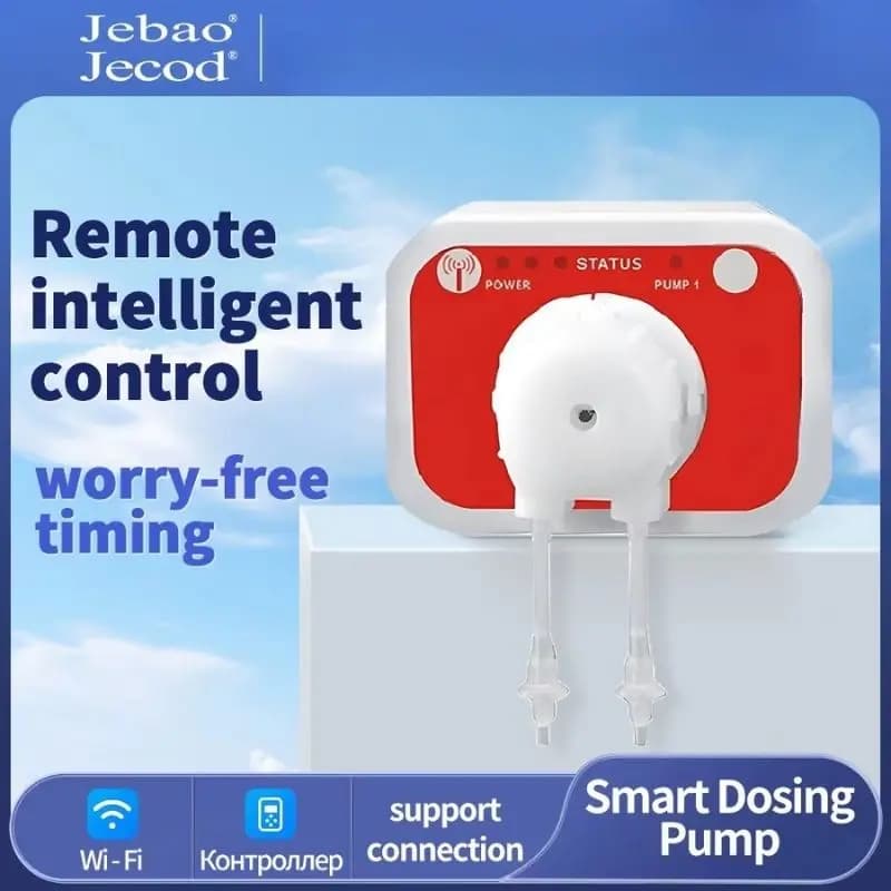 Jebao WiFi Auto Dosing Pump 3.1 3.4 , Automatic Marine Reef Doser with 12V 3W 9W, Programmable Liquid Doser for Aquarium Wa