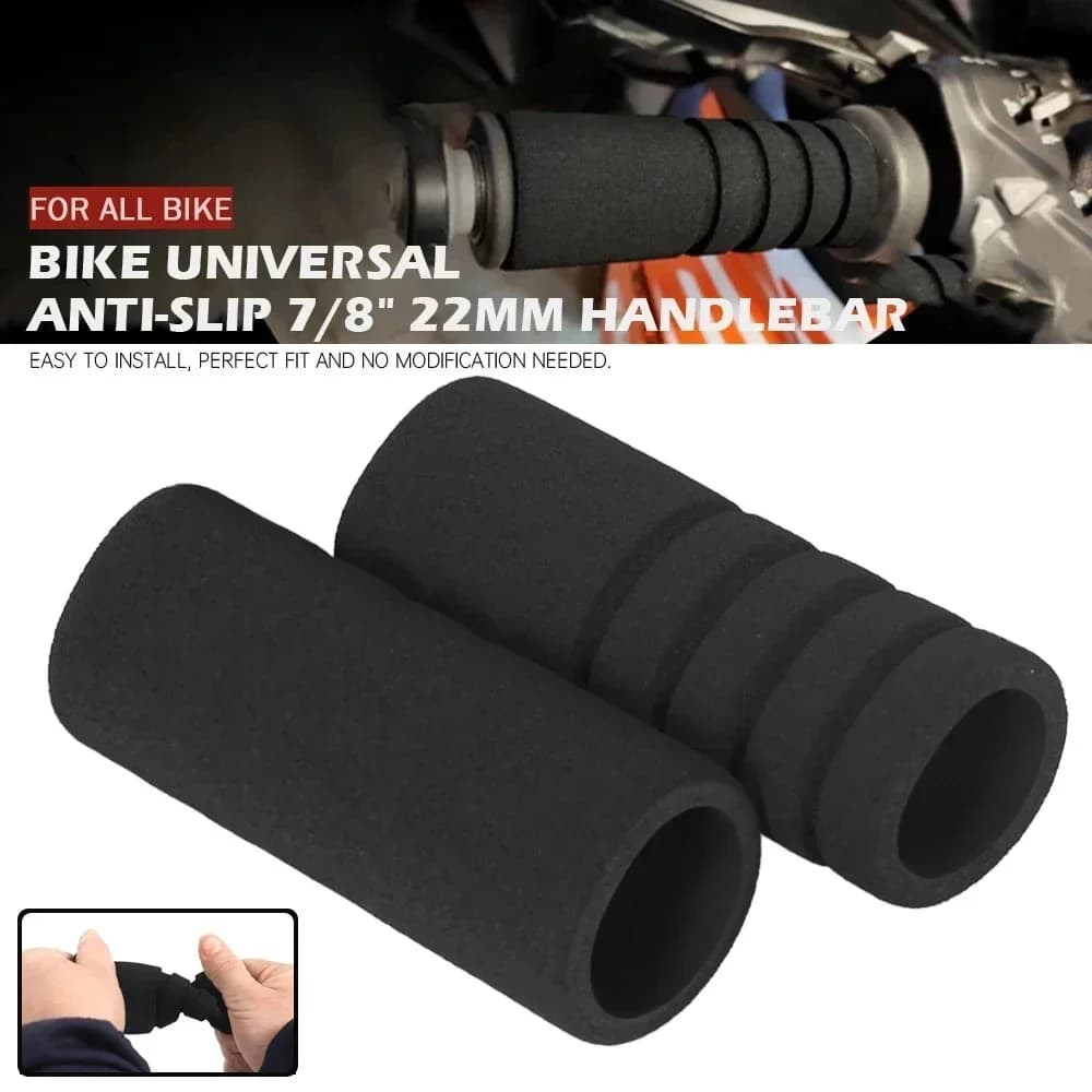 Universale 22mm copertura del manubrio del motociclo manopole in schiuma guanti in spugna copertura della leva Anti vibrazione antiscivolo Motocross Moto Grip