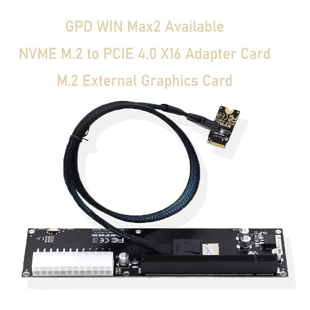 Adattatore host GPD WIN Max2 NVMe M.2 M-Key a PCIe 4.0 X16 Oculink SFF-8612 SFF-8611 Scheda grafica esterna e SSD PCI-E 3.0 Adatt