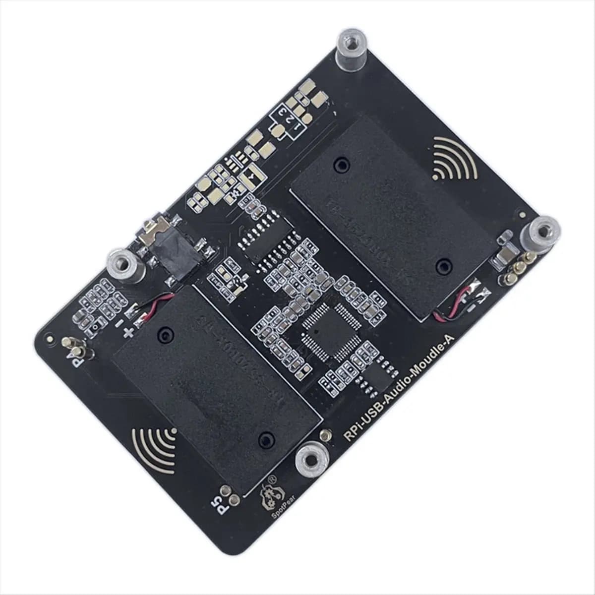 *AA90P Modulo scheda audio audio USB HAT per Raspberry Pi 4B con jack per auricolari altoparlante cicalino per RPi 4B
