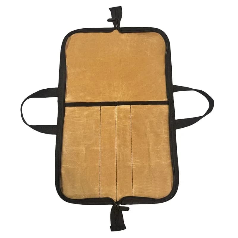 Borsa portaoggetti portatile per coltelli da chef in tela Borsa portaoggetti pieghevole per utensili da cucina Coltello da cucina Kit di attrezzi da chef Copricoltello portatile