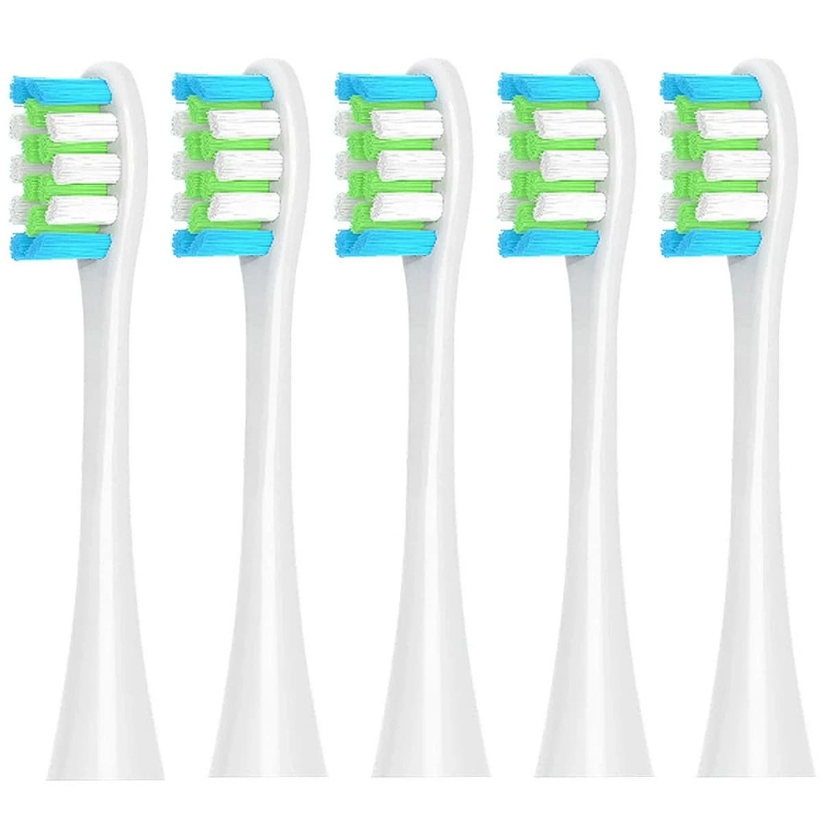 5-piece spare heads compatible with Oclean electric toothbrush heads for Oclean Spark, Flow, X Pro, X Pro Elite etc.