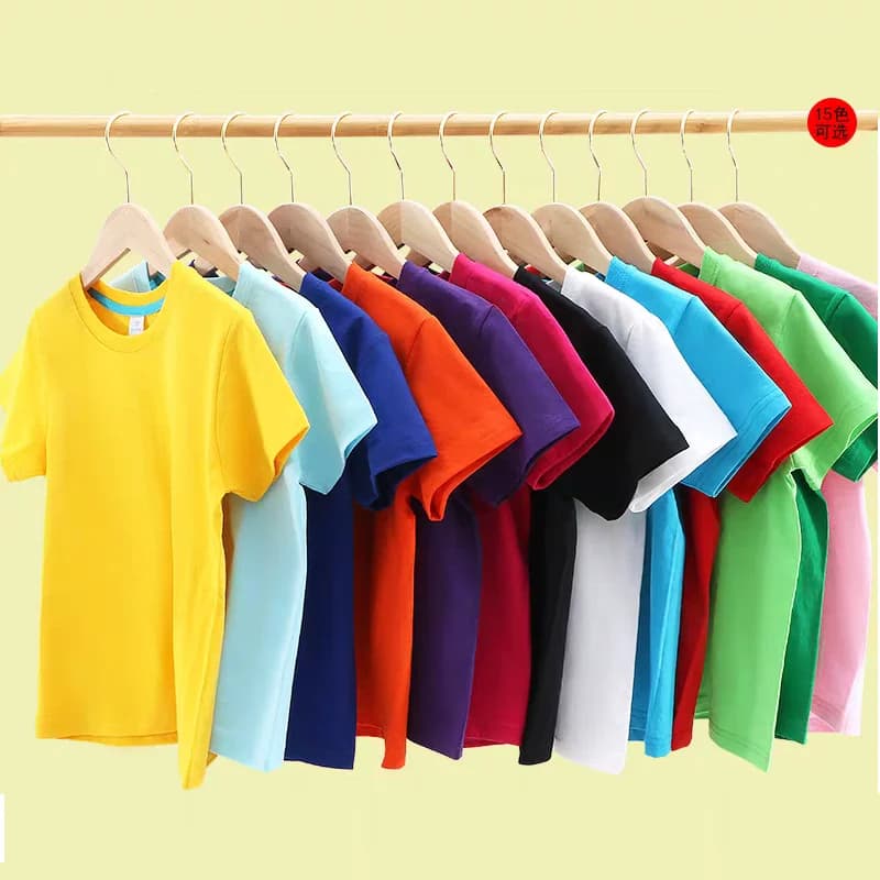 T-Shirt in Cotone alla Moda per Ragazze 13 Anni, Maglietta Estiva Sportiva per Ragazzi, Maniche Corte, Top per Bambini, Regalo di Compleanno, Rosa Giallo 2-12 Anni