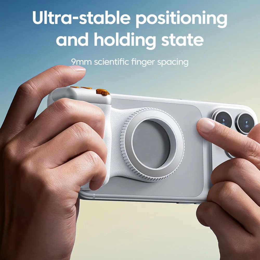 Magnetic Support for Smartphones with Remote Control for Riprese, iPhone and Android Camera Grip