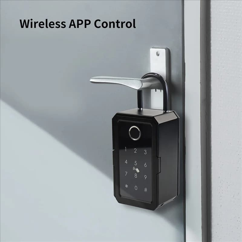 【Livraison Rapide】3X Smart Key Lock Box Ttlock Wifi Fechadura Eletronica Montaggio a parete impermeabile Impronta digitale Serratura per porta Sicurezza Lo
