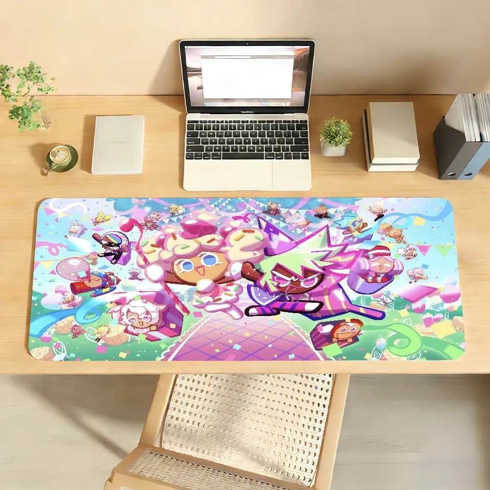 C-CookieS R-RunS K-KingdomS Tappetino per mouse Tappetino da scrivania antiscivolo Accessori per PC e laptop Tastiera da ufficio in gomma Decorazione per giocatori di grandi dimensioni