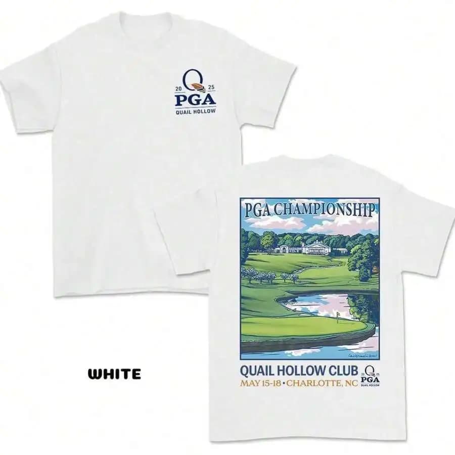 T-shirt con grafica a tema golf – Maglietta sportiva elegante per i fan