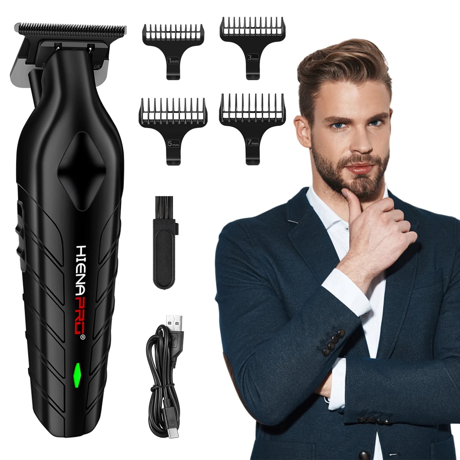 Tagliacapelli Hiena Pro Barbiere professionale Tagliacapelli Trimmer elettrico Barba Rasatura Taglio capelli Trimming Clippers
