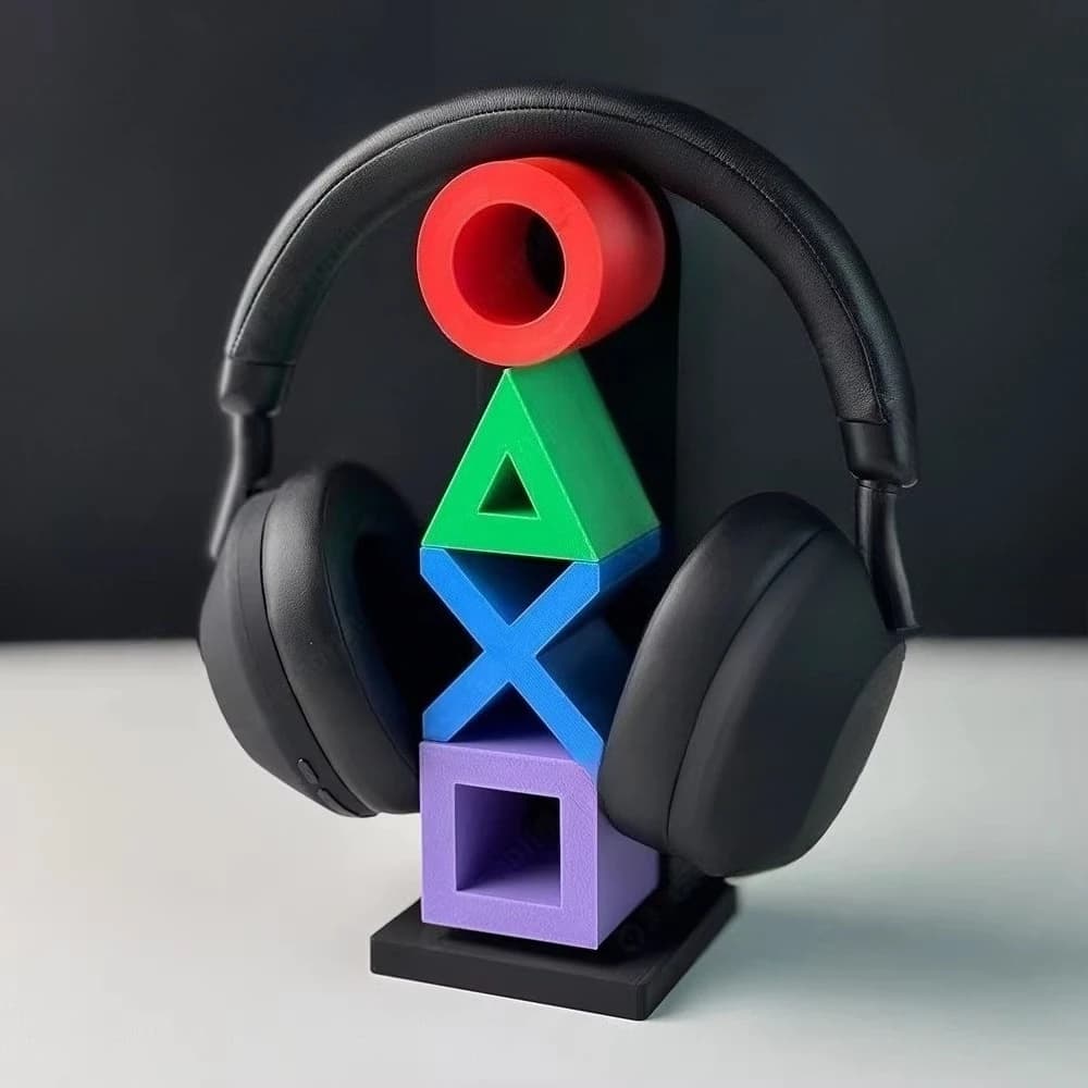 Supporto per Cuffie Personalizzato per Sony PlayStation, Stand in Plastica per Cuffie da Scrivania, Accessori Creativi per Cuffie