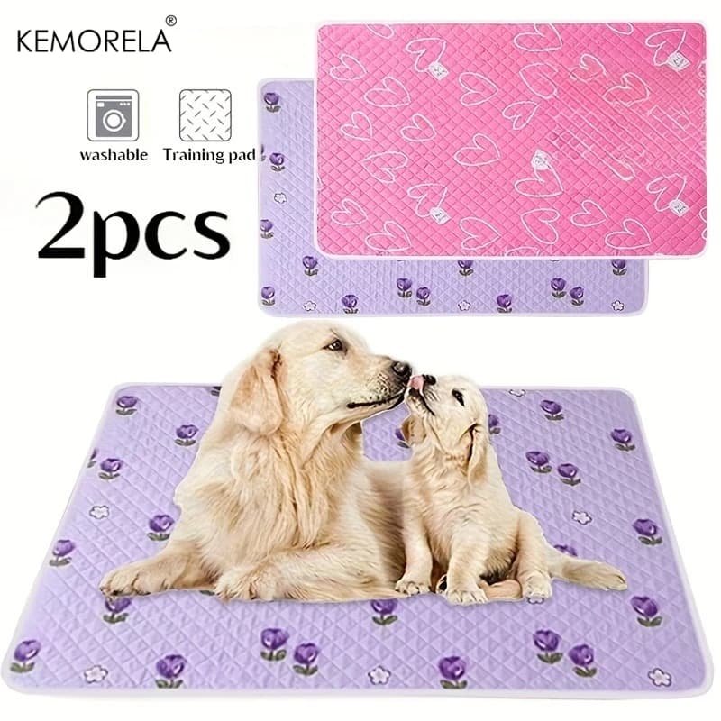 KEMORELA 2PCS Dog Training Mat Washable And Reusable Specially Designed For Pet Training Suitable For Use In Cars Living Rooms