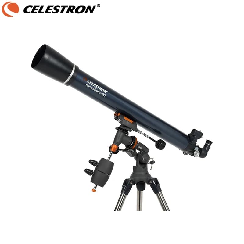 Telescopio rifrattore Celestron Professional AstroMaster 90EQ Red Dot Finderscope CG-3 Treppiede equatoriale
