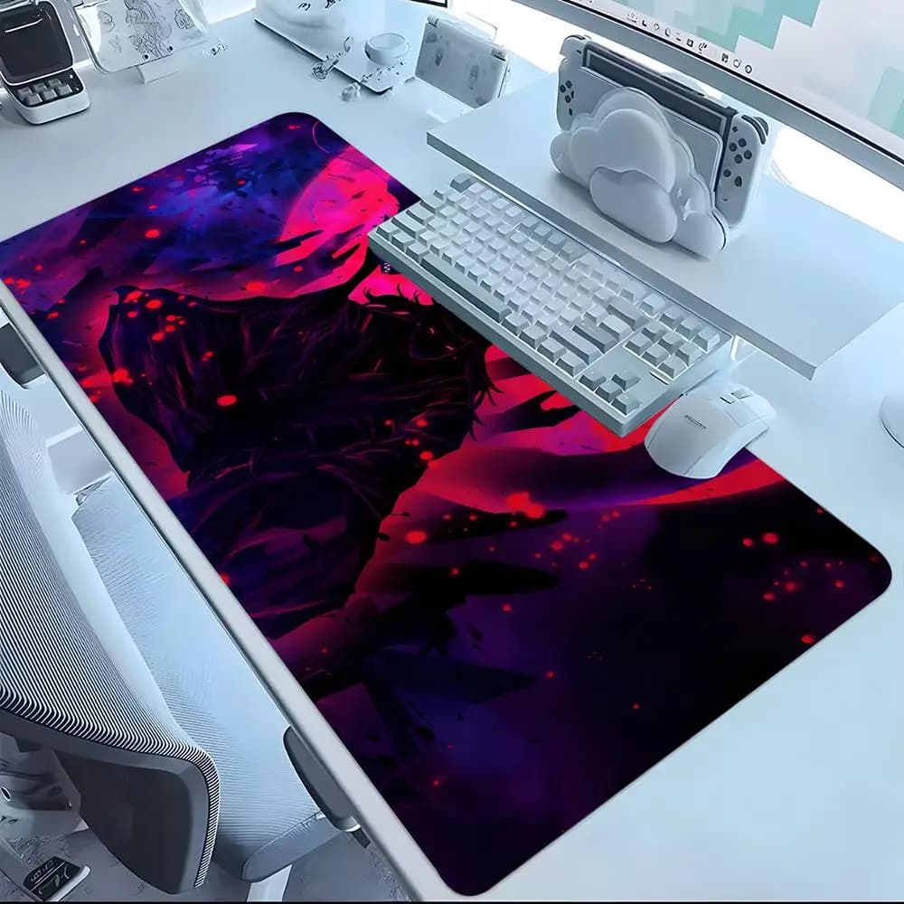 Geto Suguru Mouse Pad Mousepad Laptop Office Deskmat Large Black Gamer Non-slip Keyboard Rubber Mause Pad