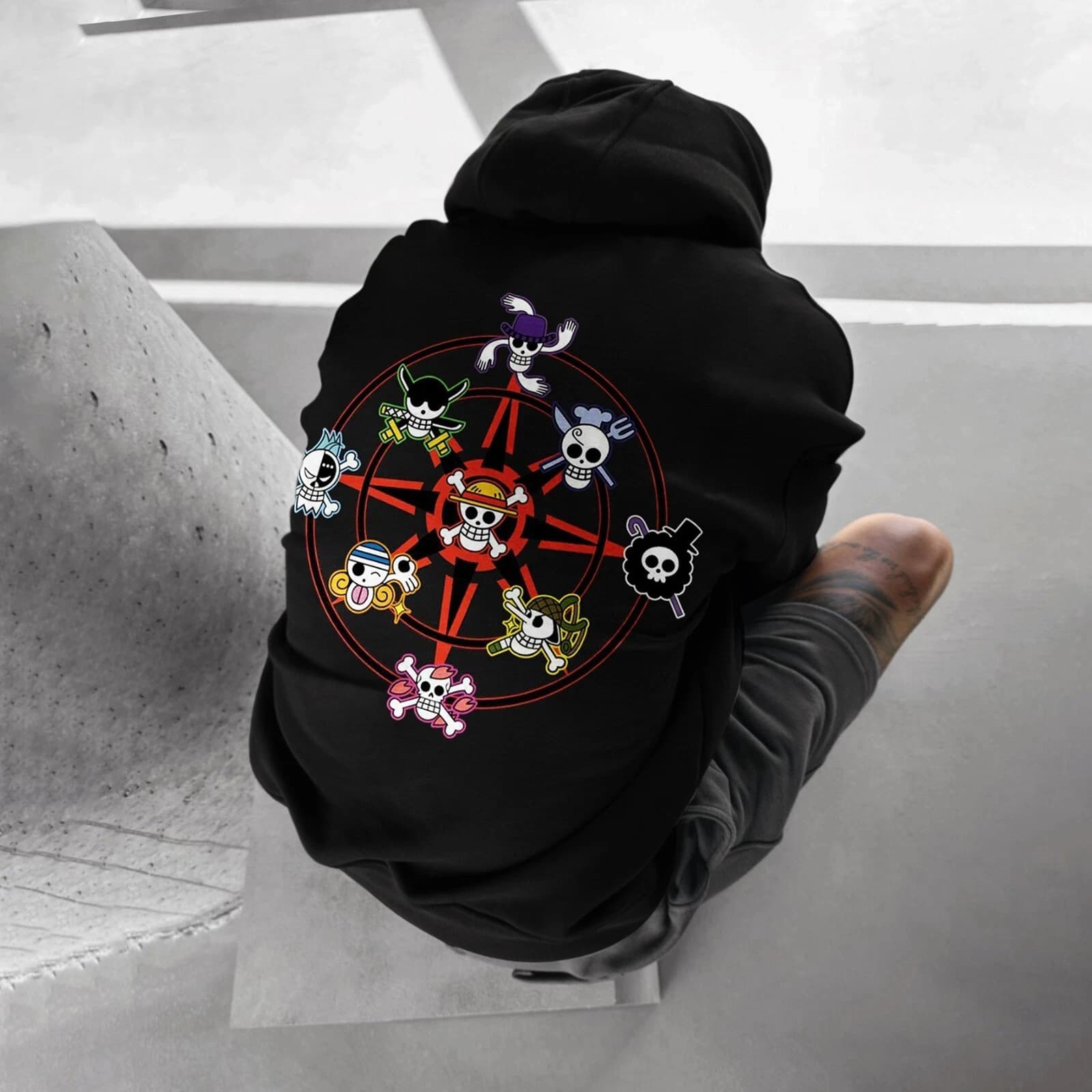Saldi estivi One Piece Anime Manga Felpa con cappuccio pullover, maglione con cappuccio, giacca, felpa con cappuccio da uomo