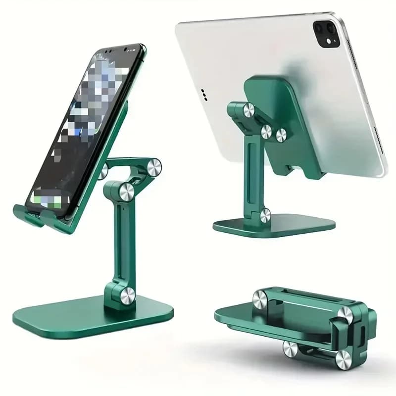 Supporto per telefono cellulare da scrivania Supporto per iPhone IPad Xiaomi Supporto per tablet da tavolo pieghevole regolabile Supporto per telefono cellulare da tavolo universale