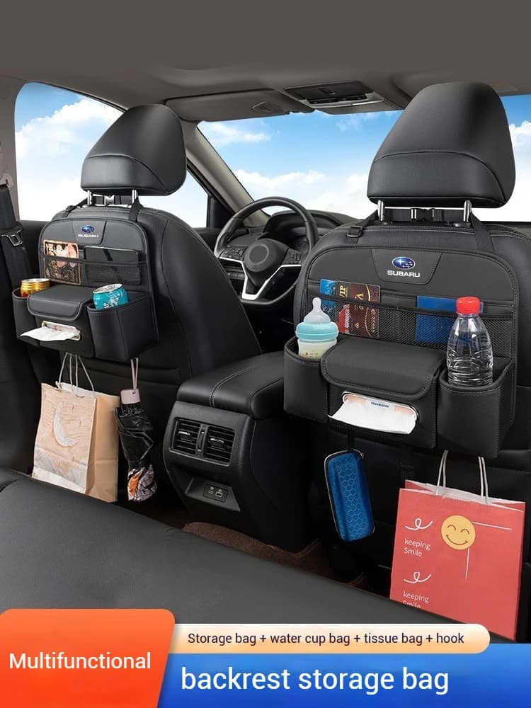 Per Subaru Brz Wrx Xv Ascent Forester Outback Impreza Legacy Seggiolino auto Organizer Sedile posteriore Borsa di stoccaggio di grande capacità Accessori