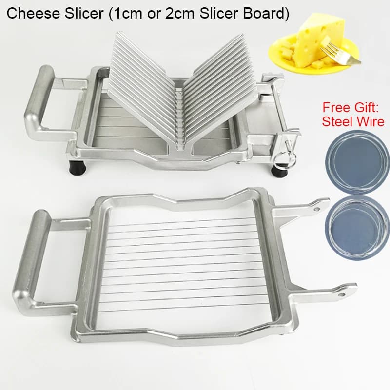 Cheese cutter 1 cm 2 cm, butter slicer, sausage, cream, cut, manual kitchen tool, free gift, stainless steel wire