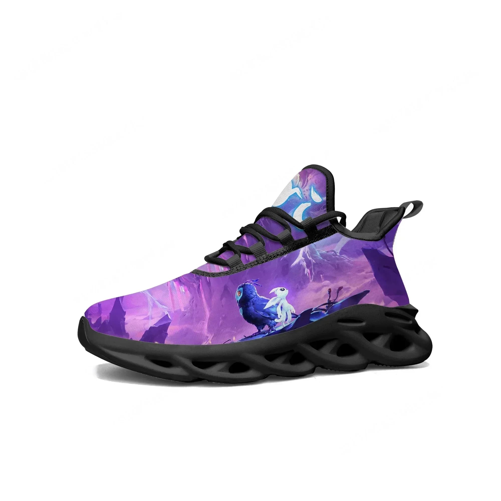Cartoon Game Ori and The Will of The Wisps Flats Sneakers Scarpe da corsa sportive per uomo e donna Scarpe con lacci su misura