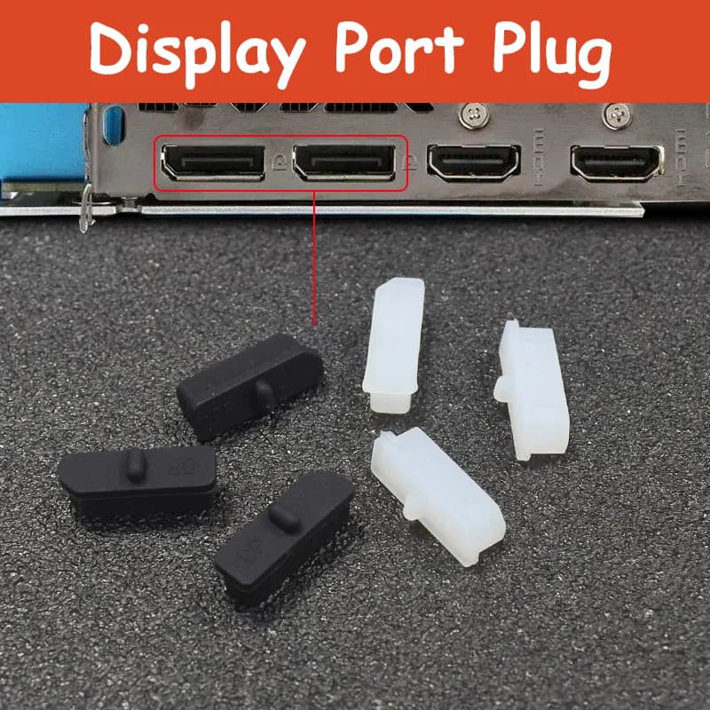 1-20 Pezzi Tappo Antipolvere per Interfaccia Display Port, Protezione Universale per Porte di Notebook e Computer, Copertura Impermeabile