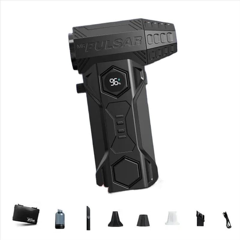 Ventilatore per auto Mini ventilatore d'aria Turbo con kit aspirapolvere Motore brushless Aria potente ventilatore d'aria