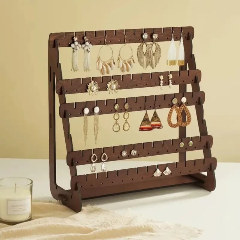 Earring Display Stand Jewelry Storage Organizer Large Capacity Jewelry Storage Rack for Dresser Vanity Table Shop Selling