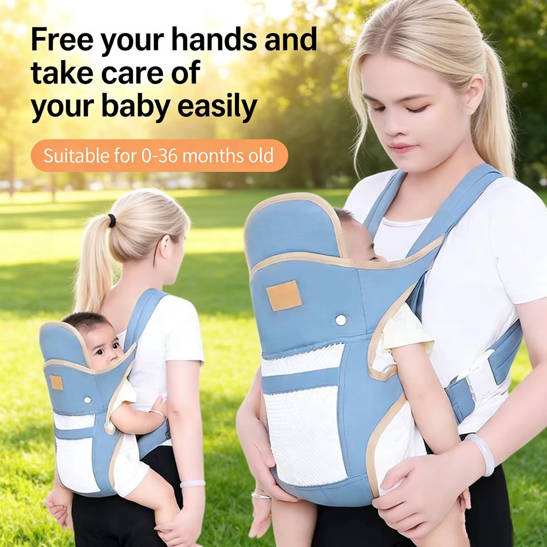 Portable Baby Carrier Toddler Wrap Shoulder High Quality Sling Shoulders Multifunctional Strap Infant Bag Adjustable Hipseat