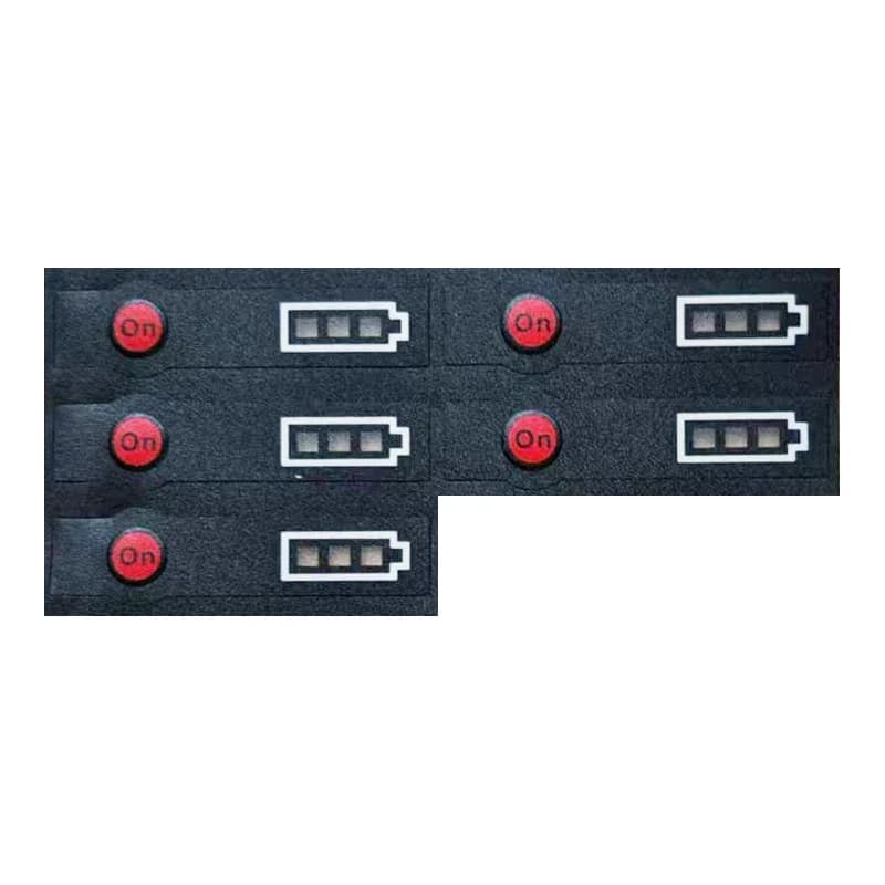BAT618 Custodia per batteria agli ioni di litio LED Chiave Etichetta adesiva Etichetta per batteria al litio Bosch 14.4V 18V BAT614 BAT609 BAT610
