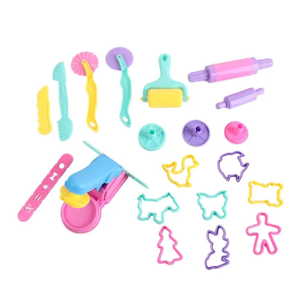 Pretend Play Mini Creative 3D Plasticine Mold Educational Safe Modeling Clay Accessories DIY Random Color DIY Dough Tool Kit