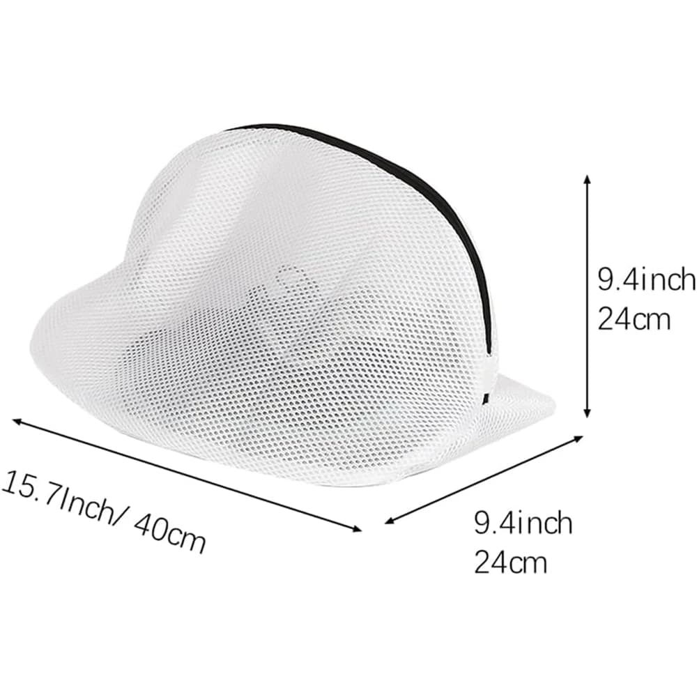 Shoe Washing Bag Mesh Shoe Laundry Bags with Zip Closure for Sneakers Running Shoes Socks Washing Machines Mesh Bra Bag