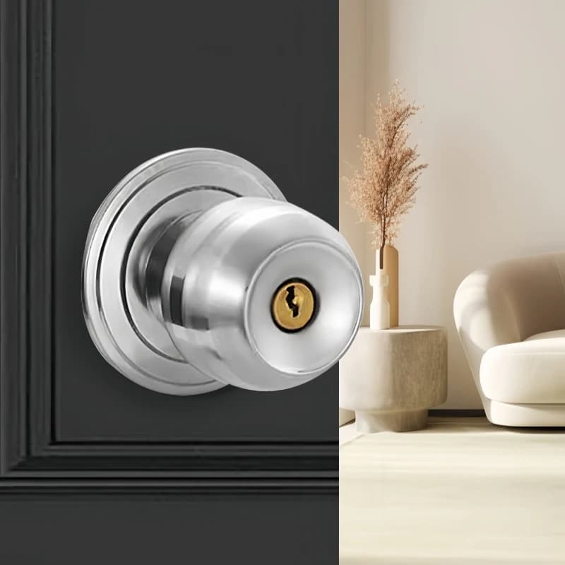 Maniglie per Porte in Acciaio Inox a Forma di Sfera: Maniglie per Passaggi e Ingressi per Camere da Letto, Soggiorni - Accessori Hardware di Qualità