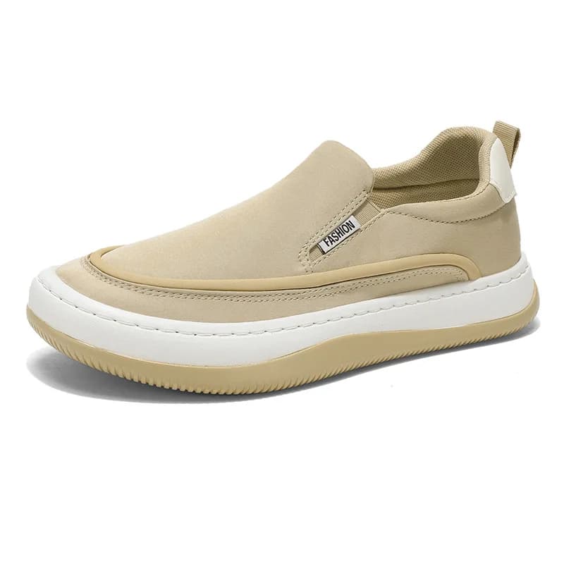 Scarpe slip-on in tela da uomo Scarpe da ginnastica da passeggio casual comode e traspiranti Mocassini leggeri antiscivolo da uomo da indossare ogni giorno