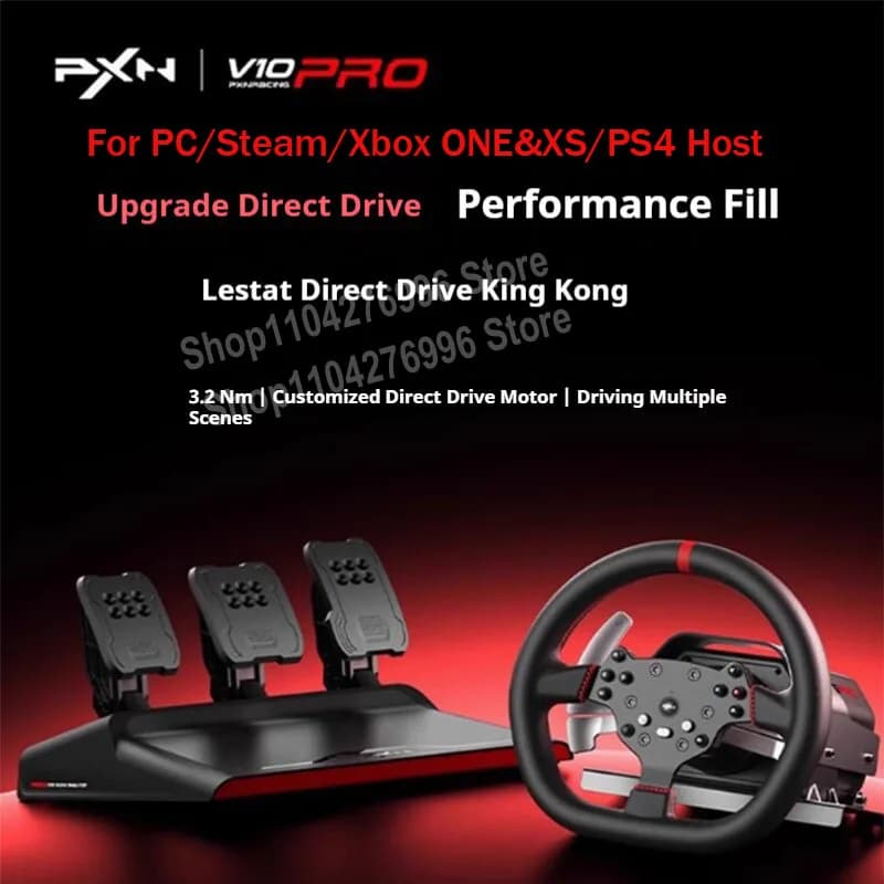 Volante da corsa PXN V10 PRO Direct Drive per simulatore di guida Euro Truck 2 per PC/Xbox/PS