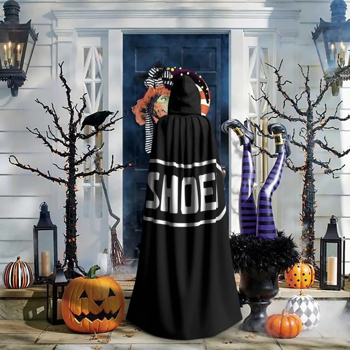 Caschi da Moto Shoei con Mantello Lungo con Cappuccio, Costume da Strega Medievale, Mantello per Cosplay, Cappotto per Halloween, Unisex per Adulti