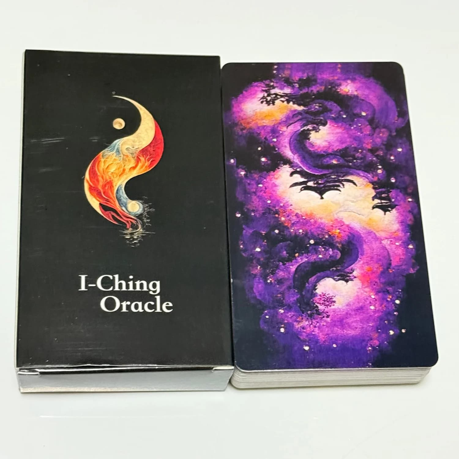 I-Ching Oracle Dragon Deck: 64 carte divinatorie con esagrammi tradizionali e arte animale misteriosa – Saggezza antica