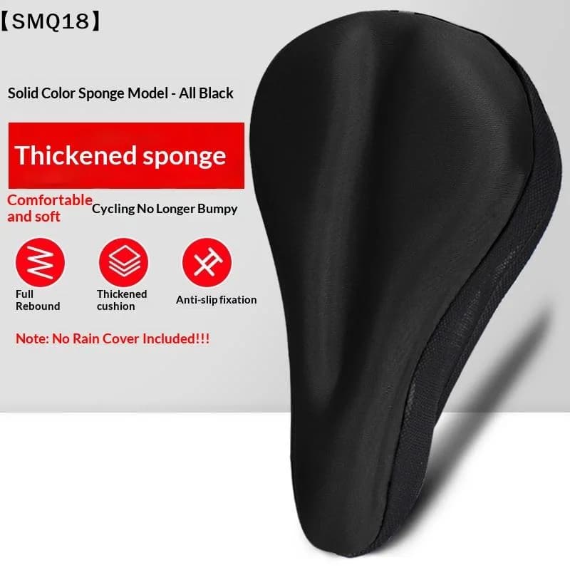 Soft 3D Padded Cycling Bicycle Bike Saddles Seat Cover Cushion Sponge Foam Comfortable Saddles Mat Bicycle Accessory【SMQ】