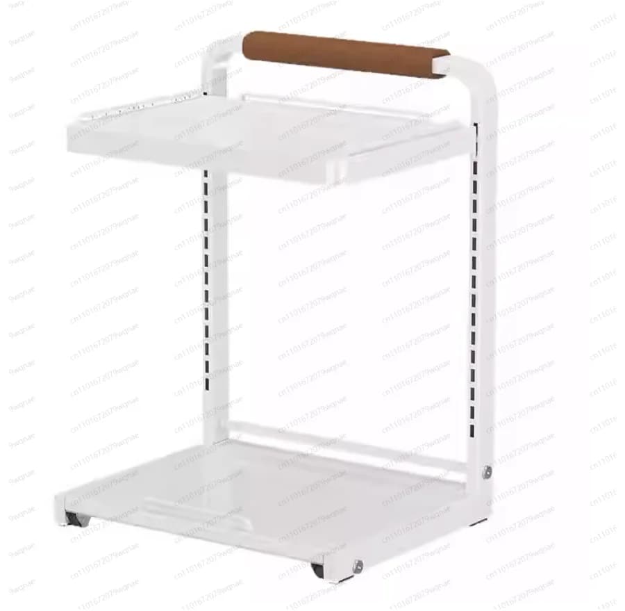 Adjustable kitchen shelf for rice cooker Multi-functional layer shelf for extractable air fryer