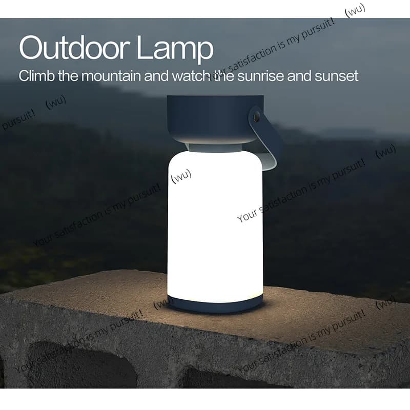 Wireless Simple Portable Desk Lamp LED Touch Ambient Light Outdoor Desk Lamp Camping Light Home Night Light