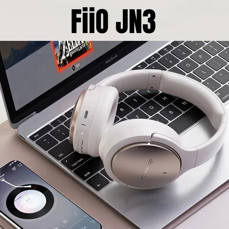 Fiio Jn3 Cuffie da gioco wireless Bluetooth 6.0 Anc con cancellazione del rumore Ldac Cuffie cablate a bassa latenza E-Sports per il gaming